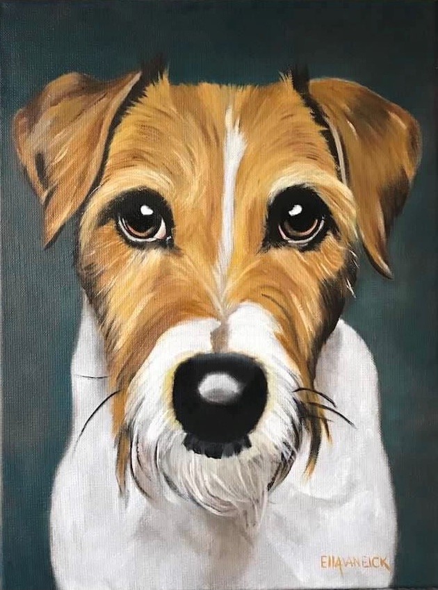 Portret van een hond
